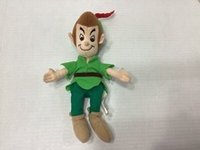 Retired Mini Bean Bag PETER PAN 8'' Rare Peter Pan Plush Toy - Disney Store