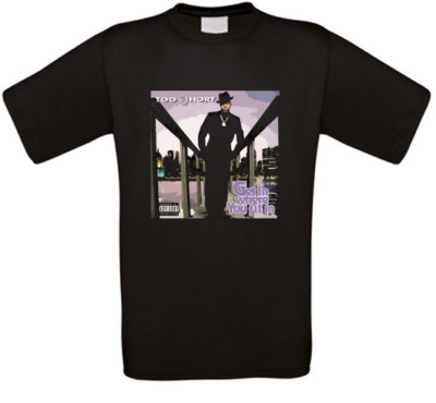 Too Short Too $hort Get in Where You Fit In Rap Hip Hop T-Shirt alle Größen NEU