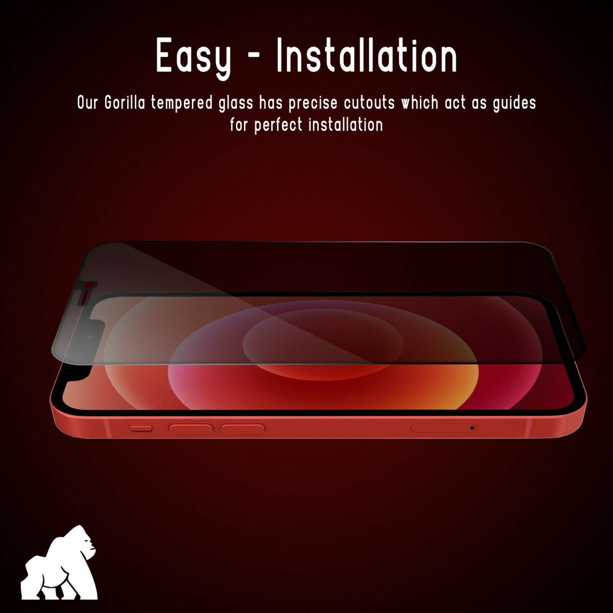 Gorilla Protezione Schermo Per IPhone 16/Pro/Plus/Max Privacy - Foto 6