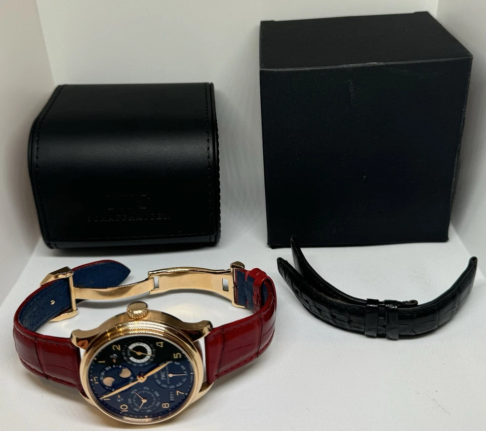 IWC Portugieser Perpetual Calendar IW502119 Rose-Gold 44mm with Service Papers - Image 2 of 4