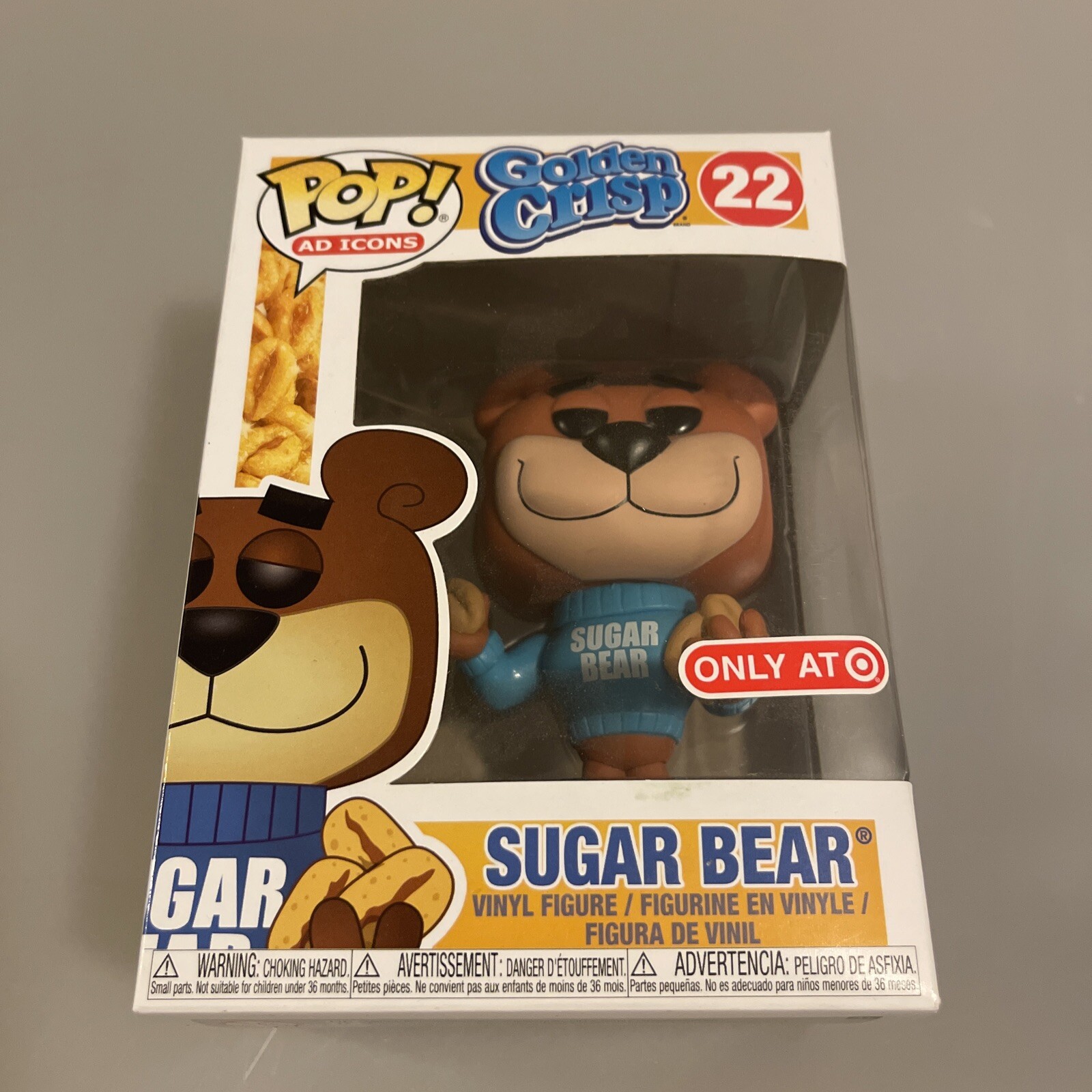 Funko Pop! Ad Icon Golden Crisp Sugar Bear #22 Target Exclusive Vinyl Figure New