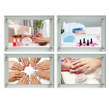 Beautiful Art Canvas for Nail Salon Wall Hard Mural Salon Set of 4 18''x24''