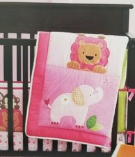 Tiddliwinks Sweet Safari Fitted Crib Sheet NIP