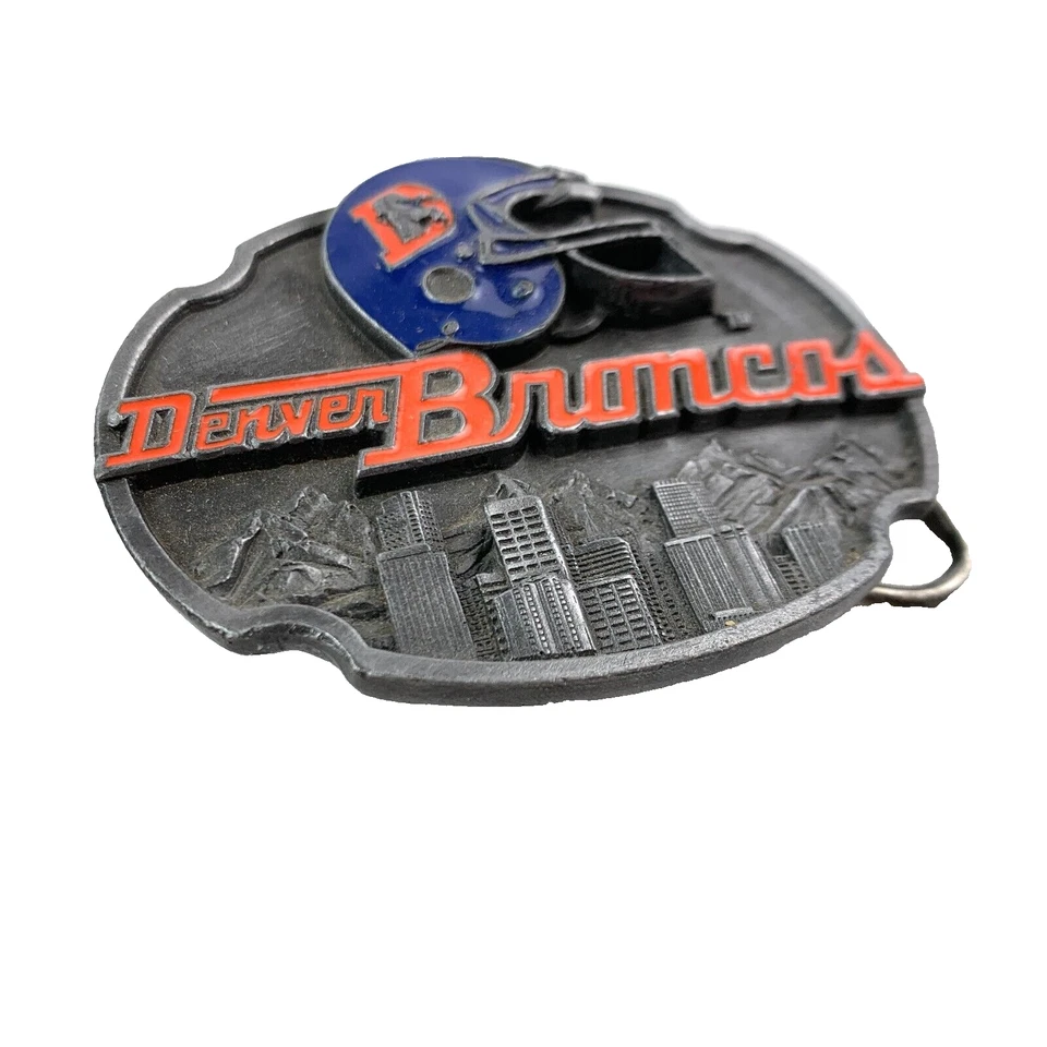 De colección Denver Broncos Edición Limitada NFL Metal 3D Hebilla de Cinturón 158/10000 Foto 2 de 4