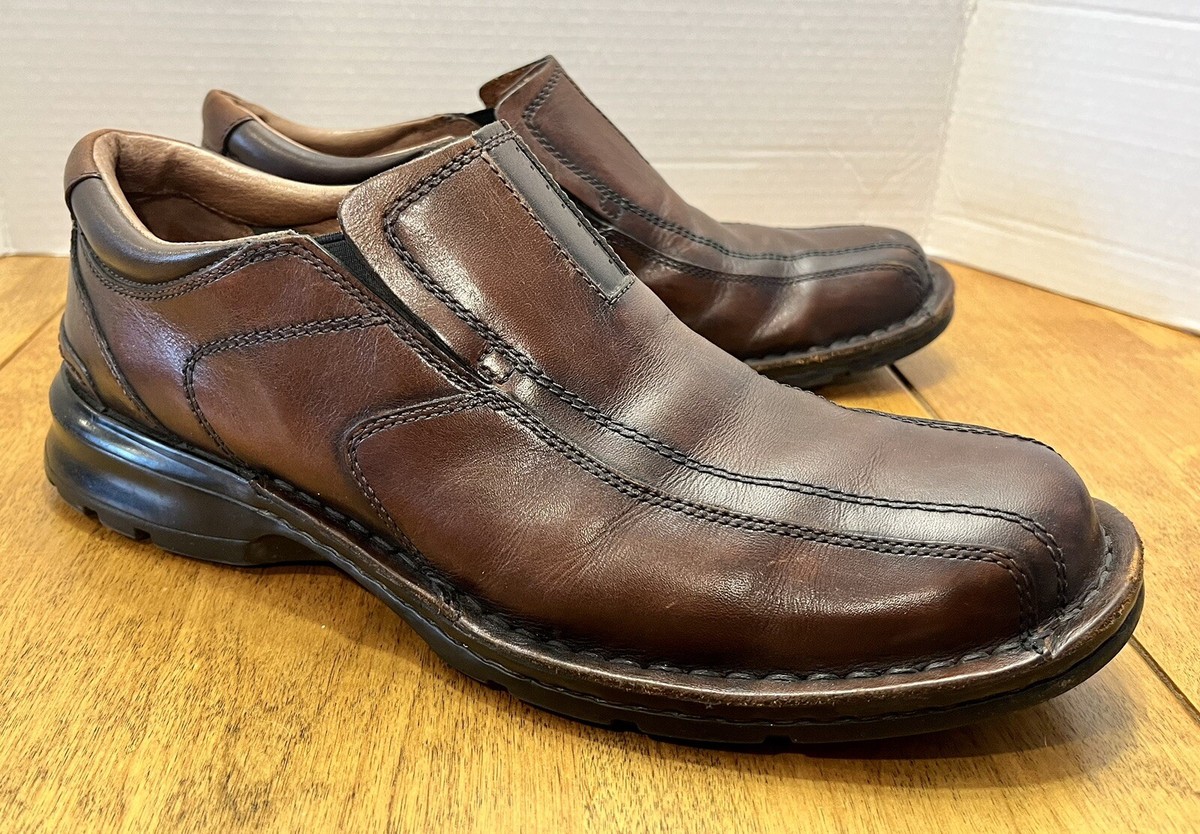 NWOT Clarks England Brown Escalade Leather Driving Loafers SZ 10 M Amazon.com | Clarks Collection Men main image 2