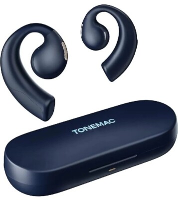 Open-Ear Bluetooth 5.2 Wireless Kopfhörer, Mikrofon, IP67, 30H Spielzeit TONEMAC Q1