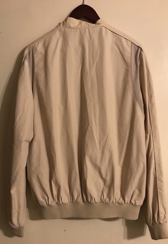 Men's KENNETH COLE Reaction Beige Full Zip Short Jacket/ Windbreaker Size L - Picture 3 of 12