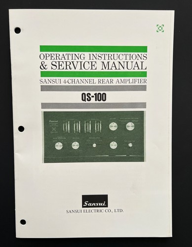 SANSUI SERVICE MANUALS & OPERATING INSTRUCTIONS - ALWAYS ORIGINAL
