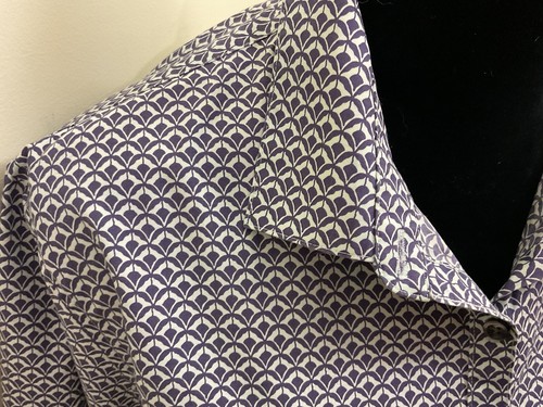 Lands’ End Women’s Button Front Blue White Blouse No Iron Suprima Size 18 - Picture 7 of 13