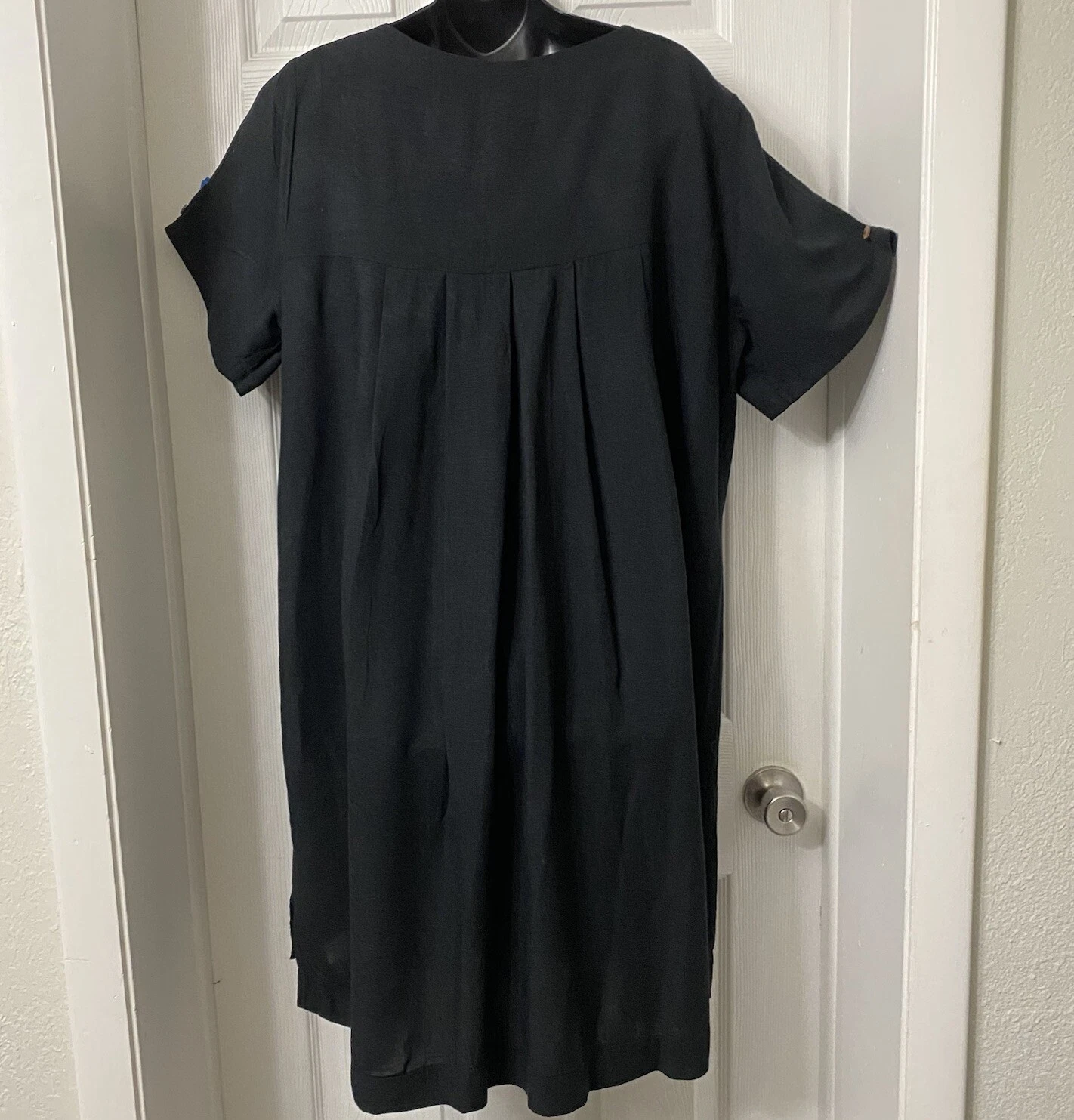 Robe noire femme Imatio Supreme M/L streetwear grecque lino/coton luxe calme