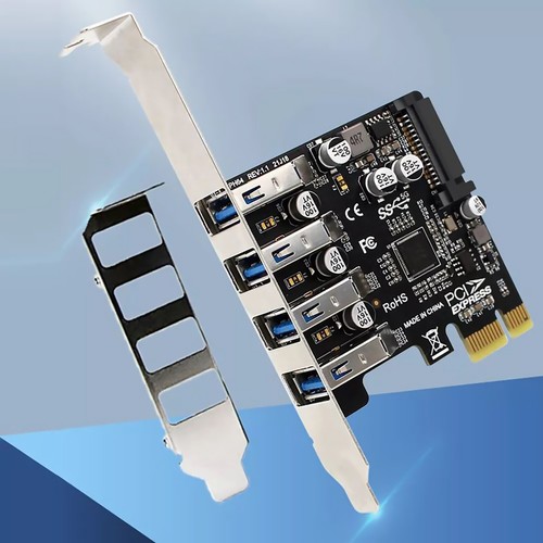 4 Ports USB 3.0 PCI-E Expansion Card PCI Express PCIe USB 3.0 HUB Adapter 5Gbps - Picture 4 of 8