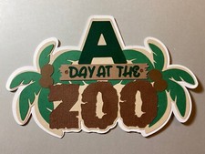 A Day At The Zoo Layered Die Cut Scrapbooking Embellishment