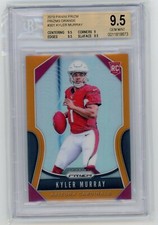 2019 Panini Prizm Prizms Orange #301 Kyler Murray #055/249 BGS 9.5