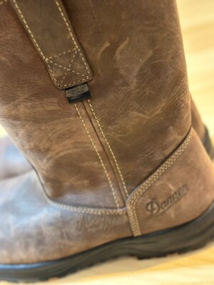 Danner Mens Caliper Wellington 10in Brown Leather Work Boots  display picture 2