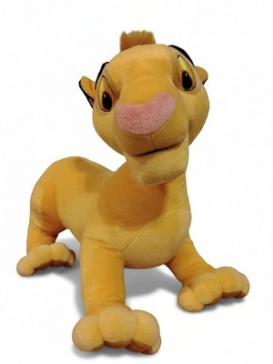 Disney Simba Lion King Plush 16 Inch 2002 Hasbro Stuffed Animal Y2K Minimalist