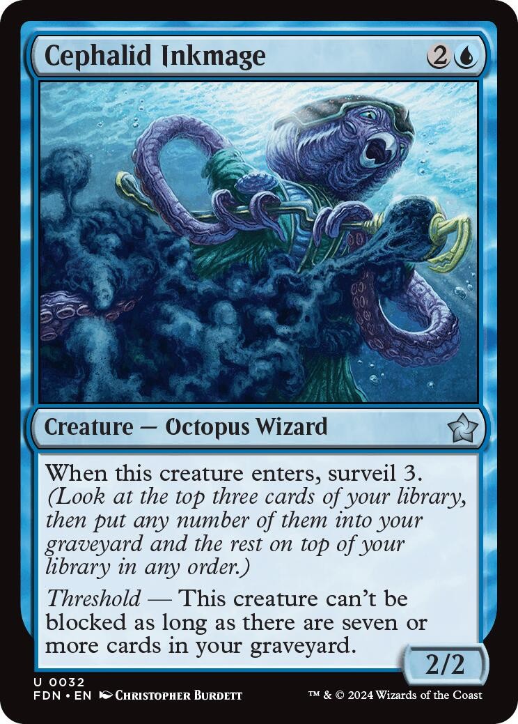 Cephalid Inkmage - 32 - NM - Foundations