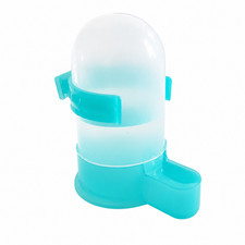 Quail Feeder Waterer Set Polymer Feeder with 12 Holes, Translucent Blue Teal