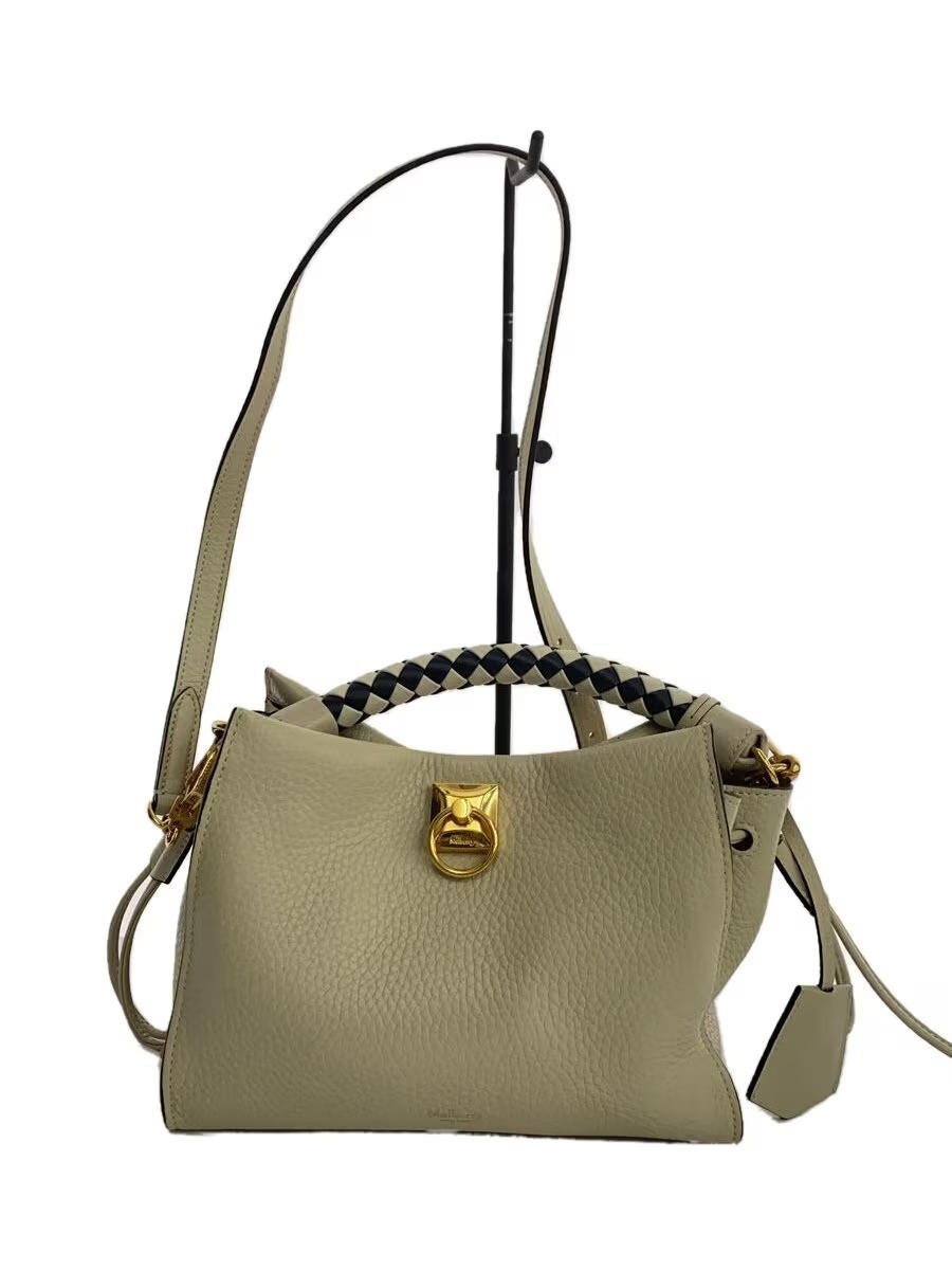 Mulberry Small Iris Beige Leather Top Handle Shoulder Bag Auth From Japan Used