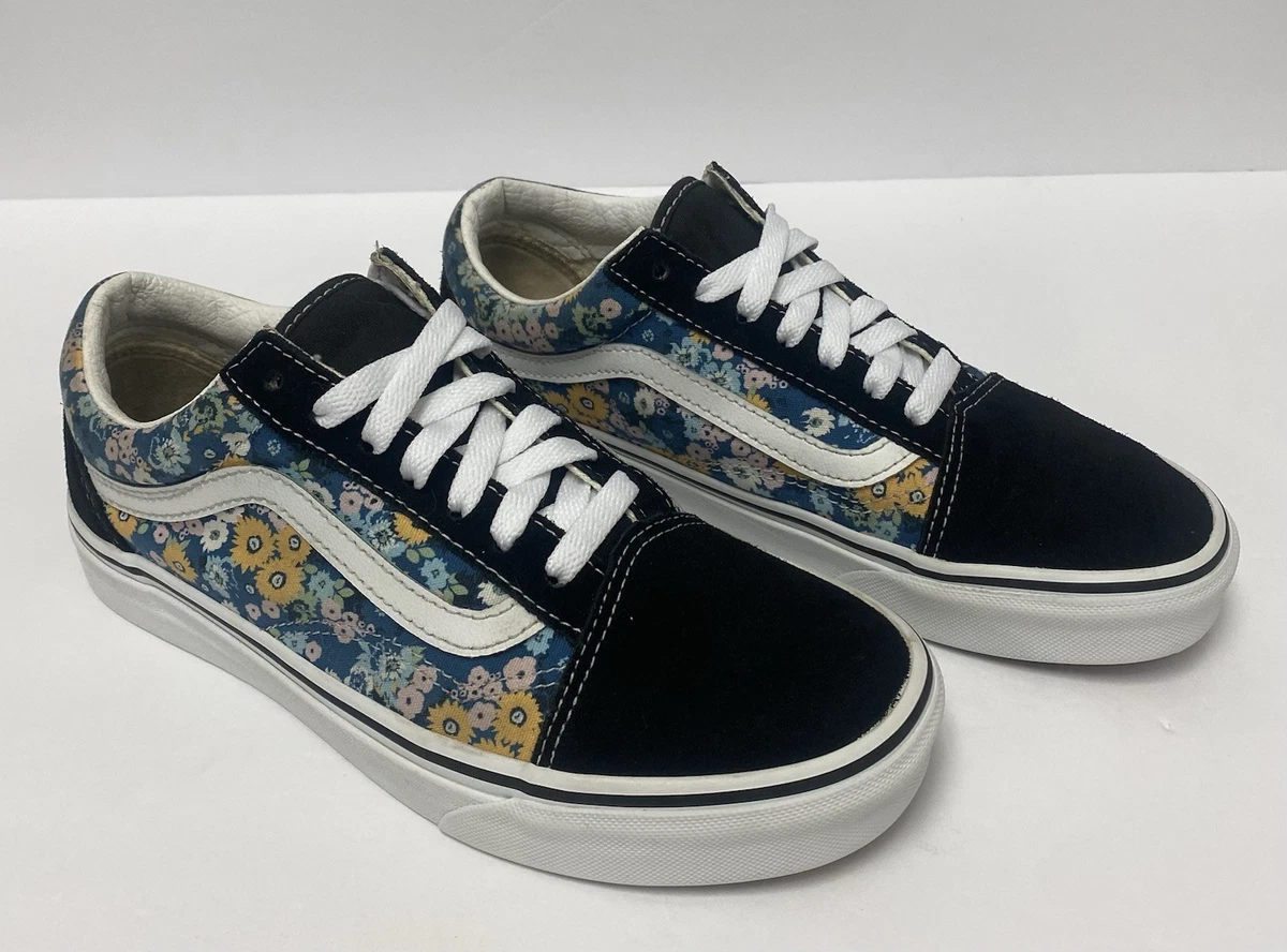 Vans Old Skool Blue Flower for sale | eBay