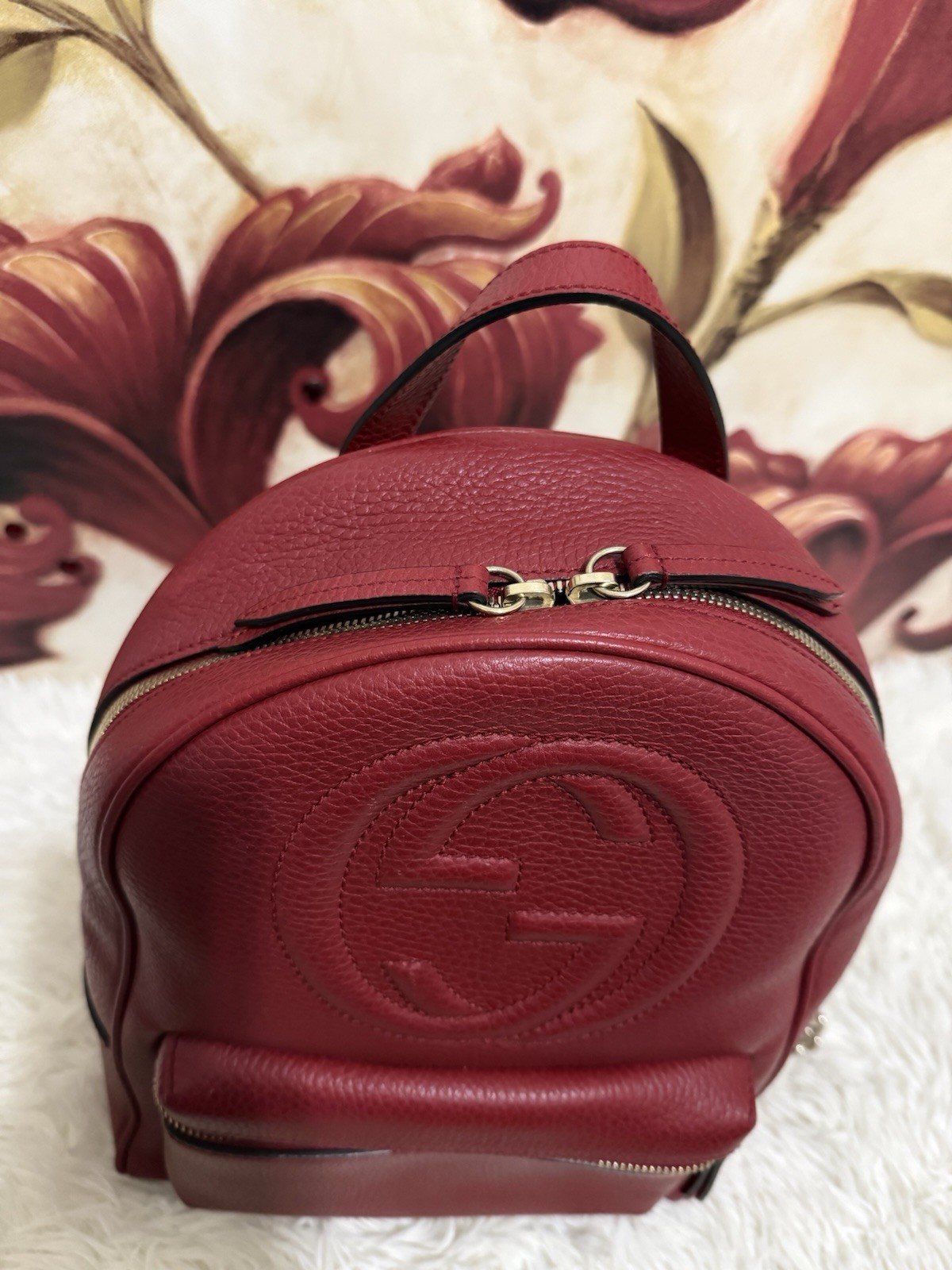 Gucci Soho Leather Chain Backpack - image 5