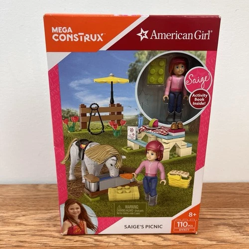American Girl Mega Construx Building Set Saige's Picnic with Horse 110pc NEW