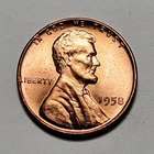 1958 P LINCOLN WHEAT PENNY UNC #P1906