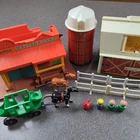 Vintage 80s Fisher Price Play Family Farm & Western Town Assorted Lot