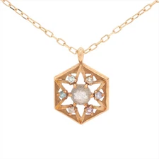 ete Colored stone Necklace top K10(YG) 1.8g