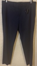 NEW EXPRESS NAVY SLIM WOOL BLEND PERFORMANCE STRETCH TUXEDO PANT SZ 40/32