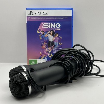Let's Sing 2024 (Inc. Microphones) - PlayStation 5 - Cleaned, Tested & Working. 