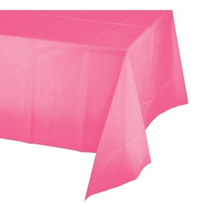 Creative Converting Candy Pink Rectangular Plastic Tablecover-1 Pc, One Size