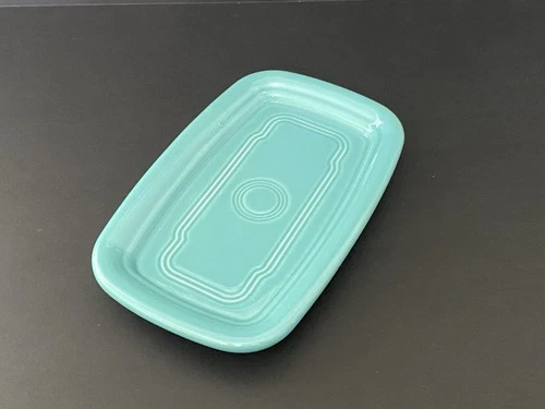 Vintage Fiestaware Extra Large Butter Plate 8x5 NO Lid Turquoise Fiesta Dish