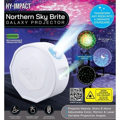 Hy-Impact Northern Sky Brite Galaxy Projector Nebula, Stars, Clouds Remote 03997