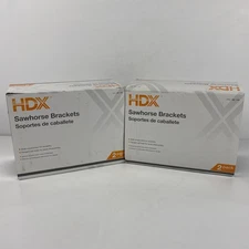 HDX Top Quality 2-(2-Packs) Sawhorse Brackets/Steel Construction New in Box
