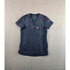 Figs Scrub Top Womens XXS Navy Catarina One Pocket Stretch V Neck Medical FW1000