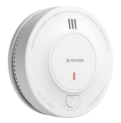 X-Sense Smoke Alarm, 10-Year Battery Fire Alarm Smoke Detector with LED