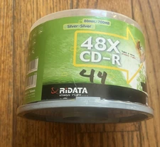 Ridata CD-R 48x 80min-700mb Silver Compact Disc Recordable 44pcs Tower