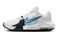 NIKE AIR IMPACT 4 SIZE 18 WHITE BLACK COPA BASKETBALL COURT SHOE DM1124-101 NEW