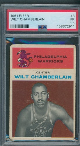 1961/62 Fleer #8 Wilt Chamberlain PSA FR 1.5*2914