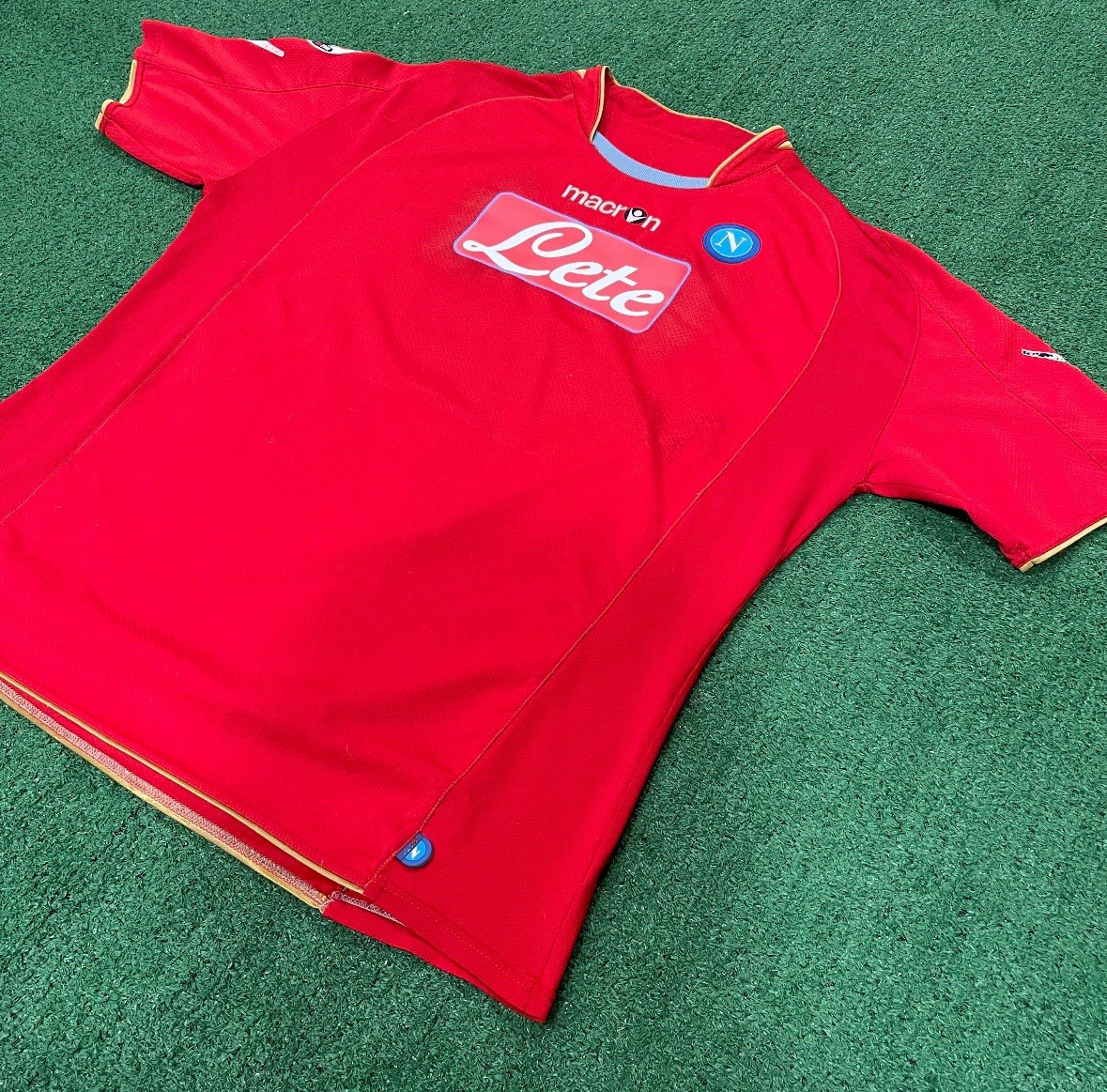 Macron SSC Napoli #7 Lavezzi 2009/10 Third Football Kit (XL/XXL