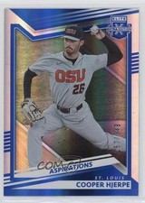 2022 Panini Elite Extra Edition Aspirations Blue 157/349 Cooper Hjerpe #22 0i8b