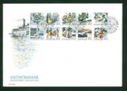 Sweden 1988 FDC. Discount Stamps Midsummer. Ship,Music,Flowers. Engrav: Z Jakus