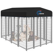 SIRUITON 10x10FT Outdoor Dog Kennel Replacement Cover, Heavy Duty 600D Oxford...