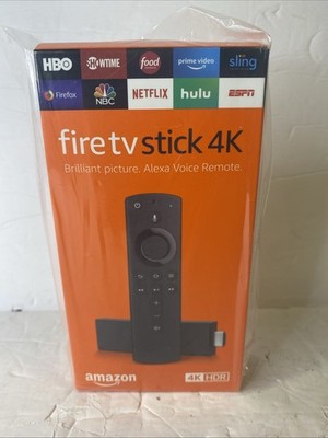 Fire TV Stick 4k Ultra HD Streaming Media Player Alexa Voice Remote control -New
