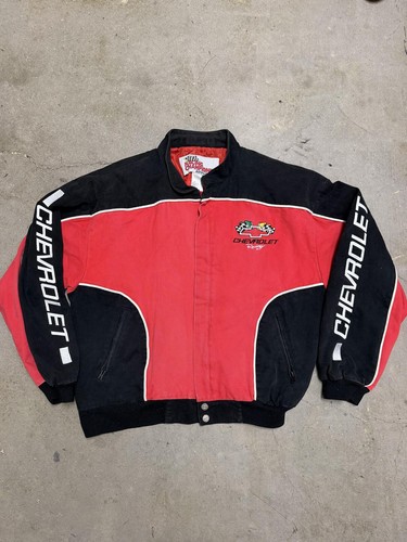 VTG 90s NASCAR Racing Champions Chevrolet Racing Red Jacket