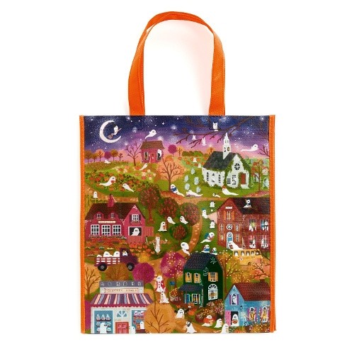 Joy Laforme Spooky Village Reusable Shopping Bag by Galison [BOOK]
