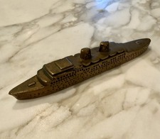 Vintage RHMS ATLANTIS Chandris America Line Brass collectible Paperweight