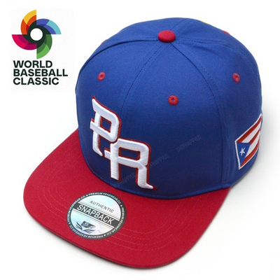 #ad Puerto Rico Baseball Hat PR Flag 3D Embroidered Snapback WBC Cap Blue Red 2026 $27.99