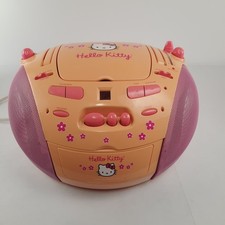 Hello Kitty Boombox Stereo HK26 Radio Works 2002 Vintage Read Description