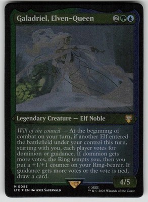 Galadriel, Elven-Queen Thick Stock Foil The Lord of the Rings 83 MTG NM